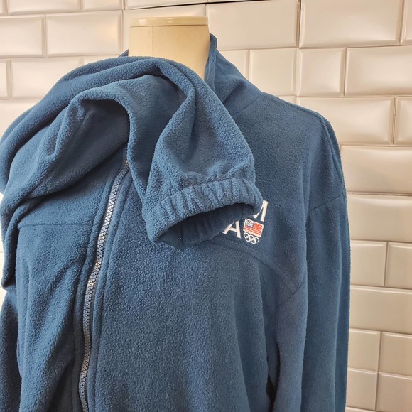 TEAM USA FLEECE TEAL FULL ZIP LIGHTWEIGHT JACKET WOMEN'S SIZE LARGE/ XL - Picture 7 of 13